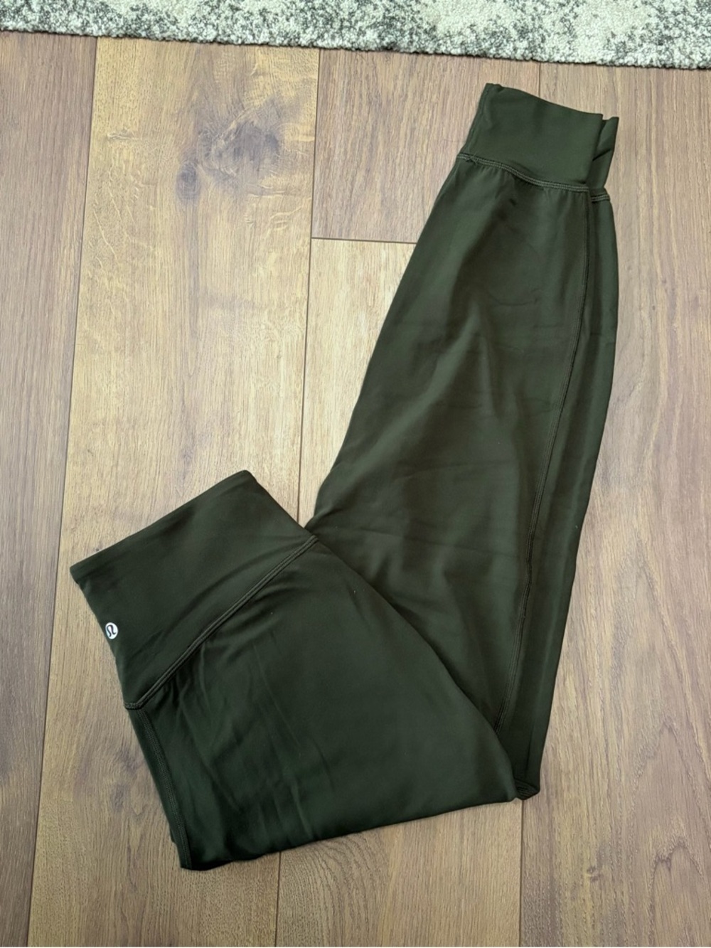 Olive Green High-Waist Jogger Pants - Picture 2 of 3
